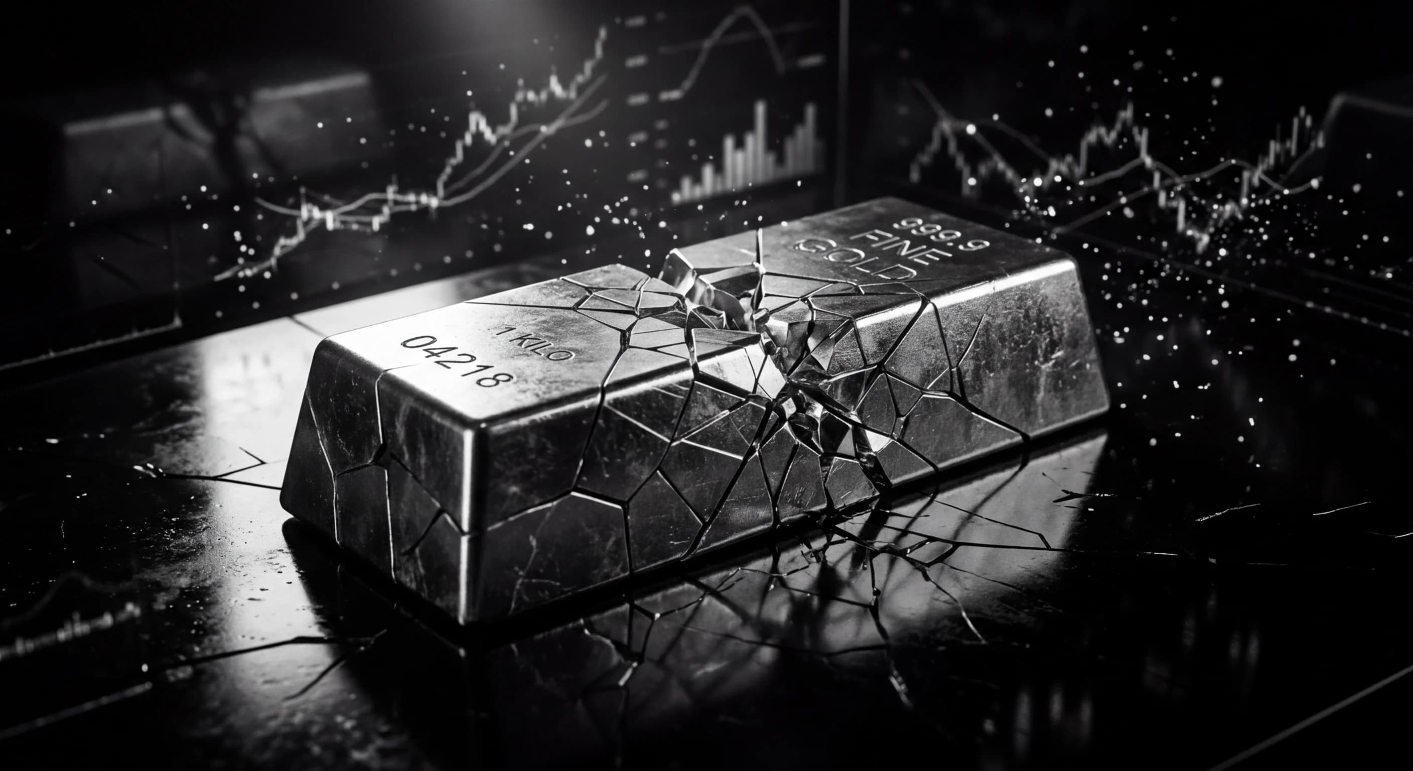 Statistical analysis of the March 2026 gold price crash showing Monte Carlo simulation and Value at Risk models